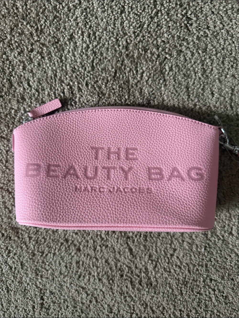Marc Jacobs Pink Pebbled Leather Beauty Pouch
